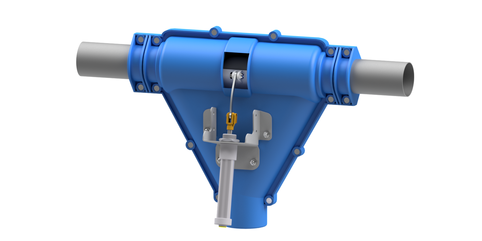 Giunti di scarico Mod. PN280 con serranda pneumatica